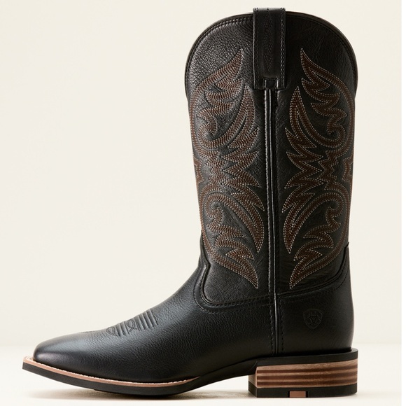Ariat Men's Black Carbon Ricochet Cowboy Boots - Picture 6 of 10
